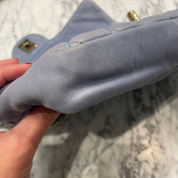 Rare Chanel washed lamb skin 2.55 single flap handbag - Picture 11 of 12